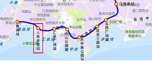 青岛地铁3号线南段站点