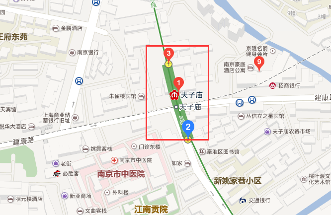 夫子庙地铁站几个出口 夫子庙地铁站几个出口