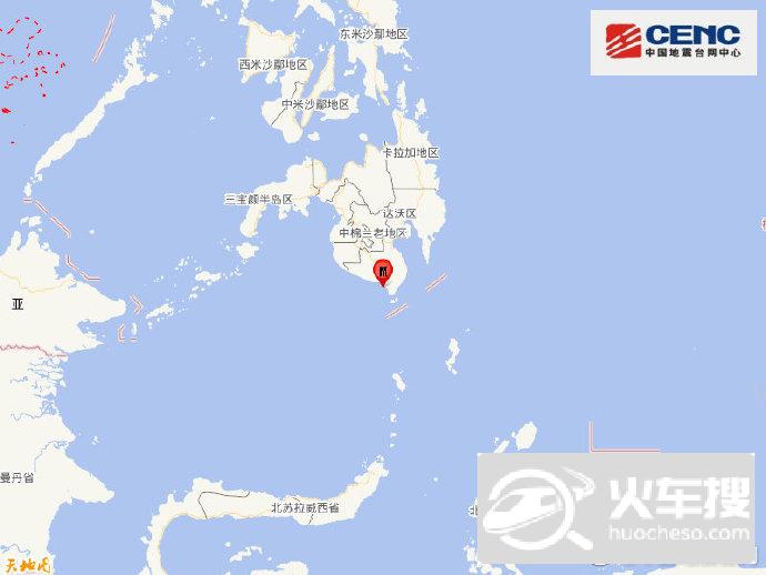 菲律宾棉兰老岛发生5.9级地震 震源深度30千米1
