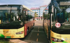 儋州18路由海南西部中心医院开往两院公交车路线