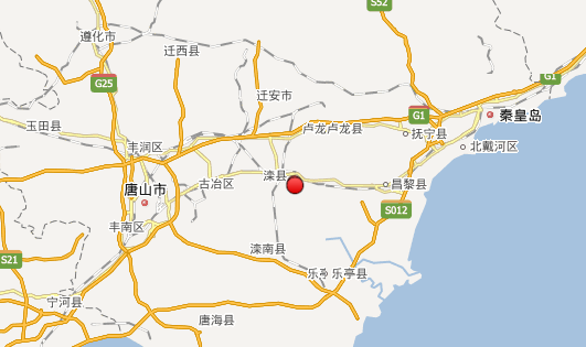 2015年9月14日18时10分,18时23分在河北省秦皇岛市昌黎县分别发生m4