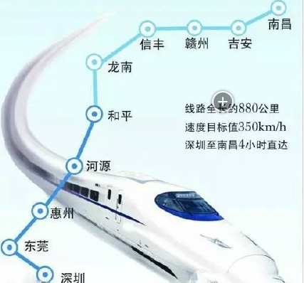 赣深高铁惠州段站点设置