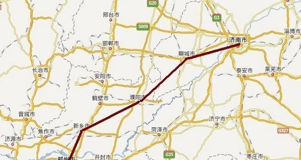 郑济高铁规划图