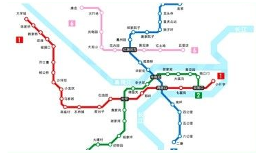 重庆地铁4号线线路图