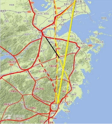 杭绍台高铁线路图