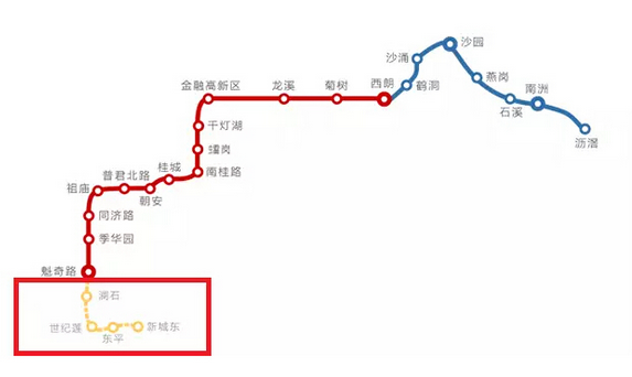 广佛地铁二期线路图