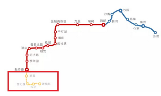 广州地铁广佛线二期线路图