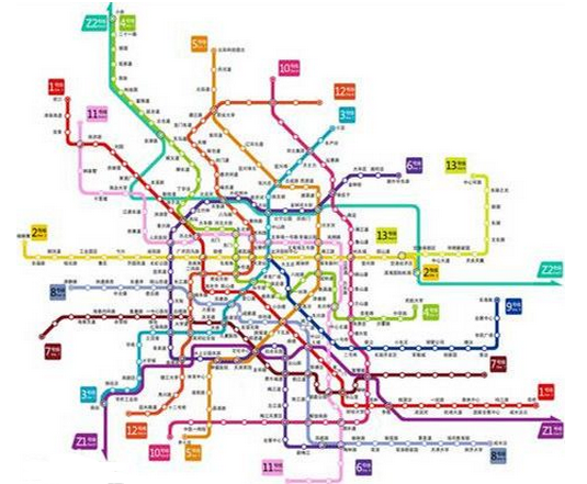 天津11号地铁站线路图图片