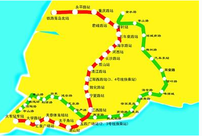 青岛地铁2号线换乘