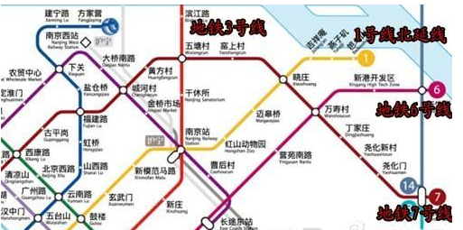 南京地铁七号线线路图