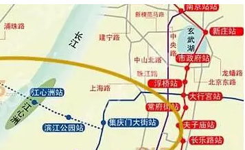 南京地铁2号线西延线线路图