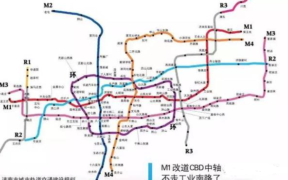 济南r1线地铁线路图