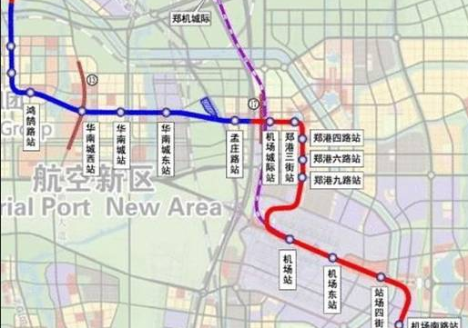 郑州地铁2号线南延线路图