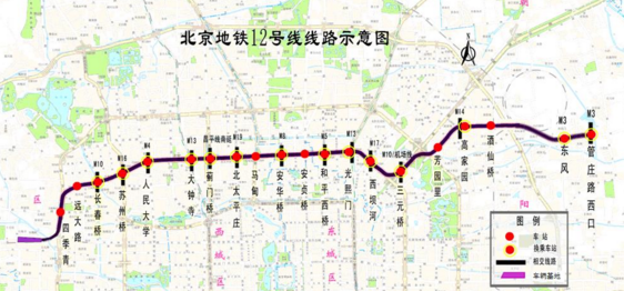 北京地铁12号线全面开建