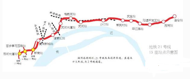 武汉地铁21号线什么时候开通