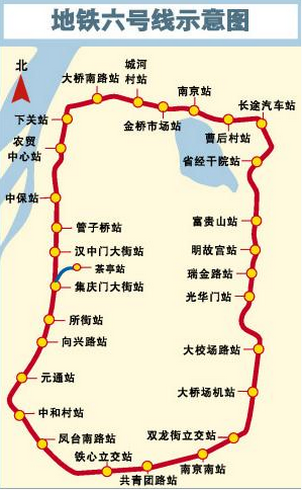 南京地铁6号线站点规划