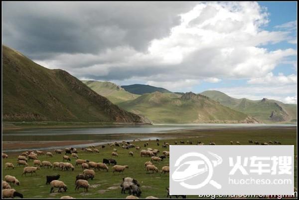 回时西藏53：羊卓雍错，上部牧场的碧玉之湖（含卡若拉冰川）6