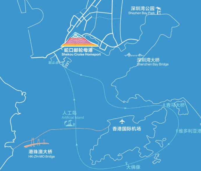 深圳环香港大屿山航线沿途风景介绍20211