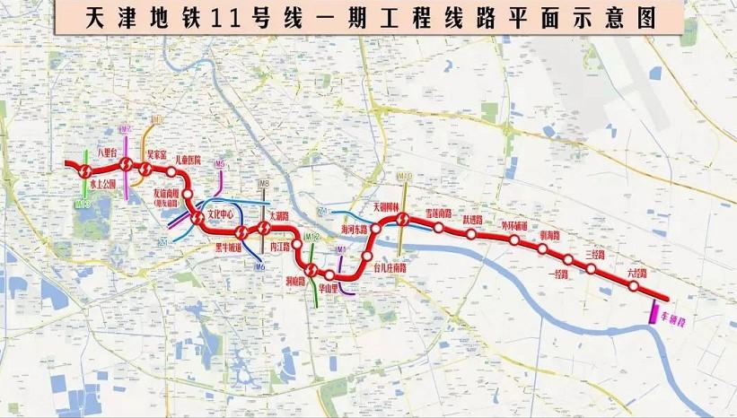 2022天津地铁11号线什么时候开通 附线路图1