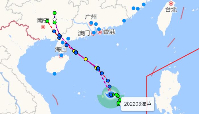 2022年3号台风暹芭将影响华南 广西广东海南等迎强风雨1