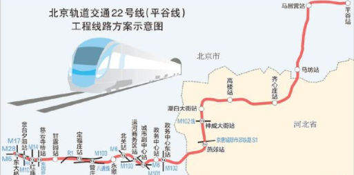 北京地铁22号线最新线路图1